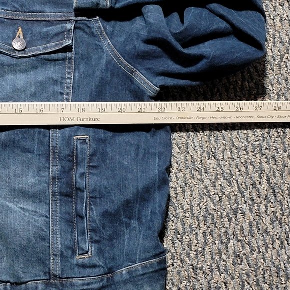 Just USA Distressed Denim Jacket 2X - Picture 10 of 13